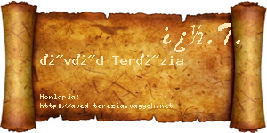 Ávéd Terézia névjegykártya