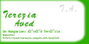 terezia aved business card